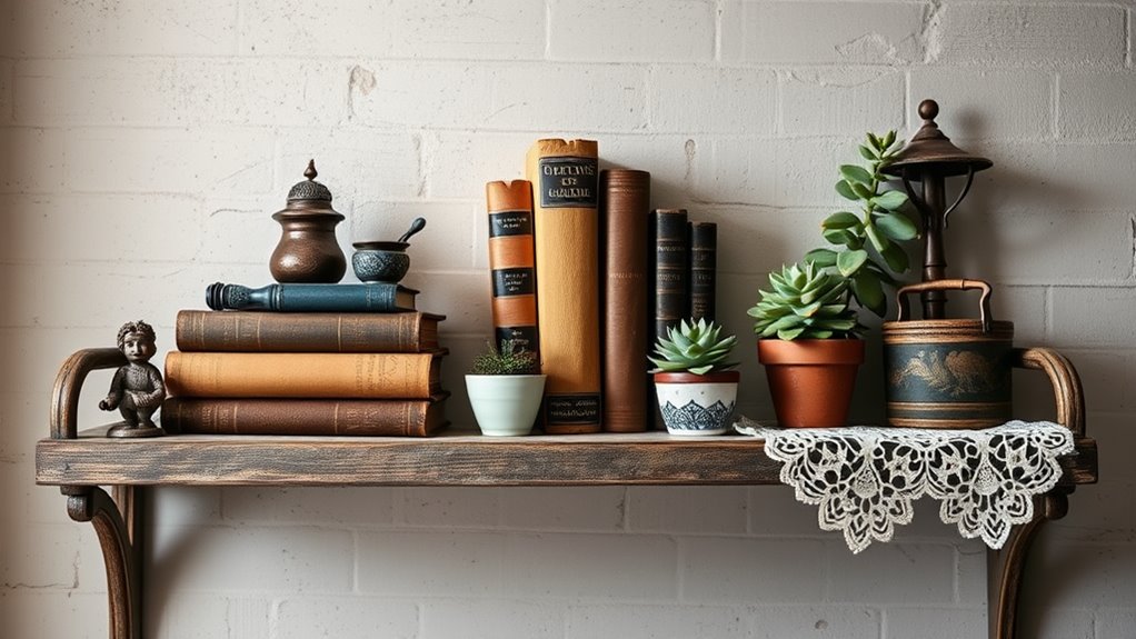 vintage shelf decor ideas