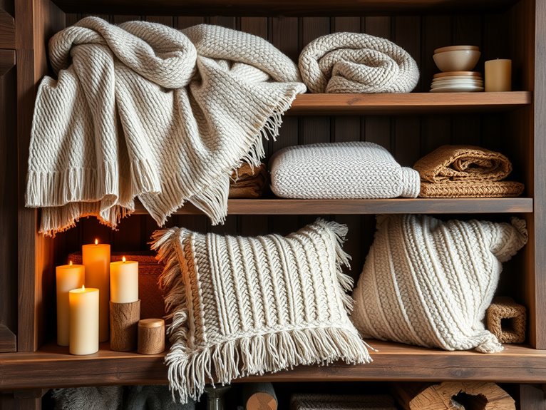 warm and inviting fabrics