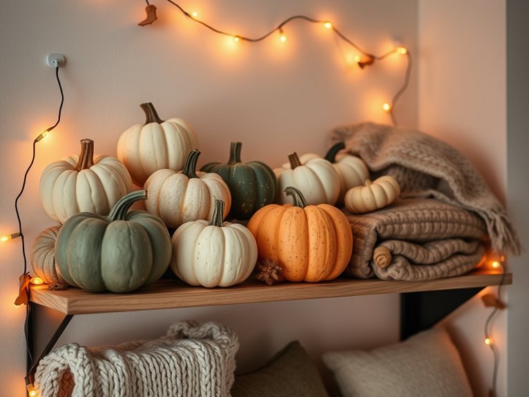 warm autumnal decorative touches