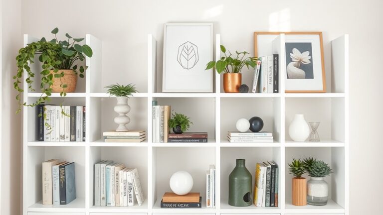 white bookshelf decor ideas