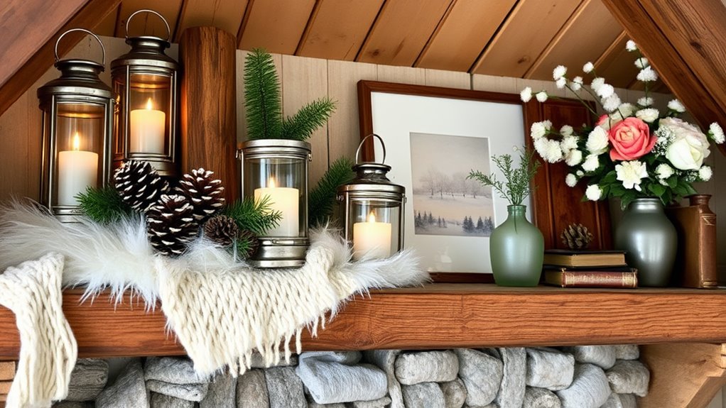 winter attic shelf decor tips