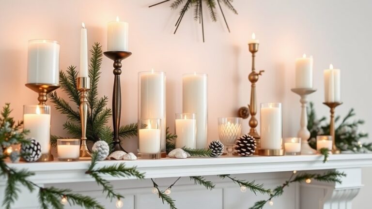 winter candle decor ideas