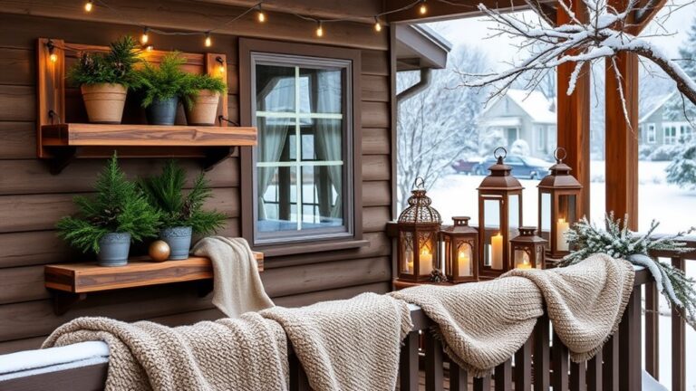 winter deck decor ideas