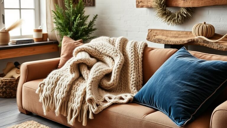 winter decor texture layering