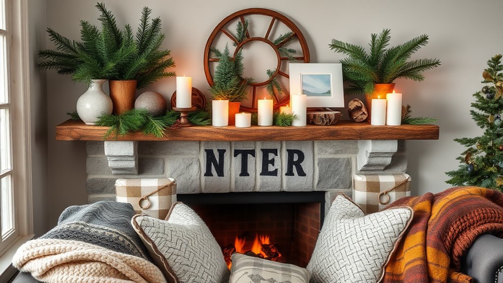 winter living room decor