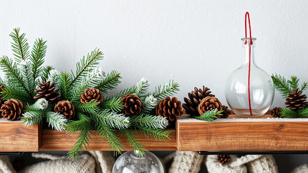 winter shelf decor ideas