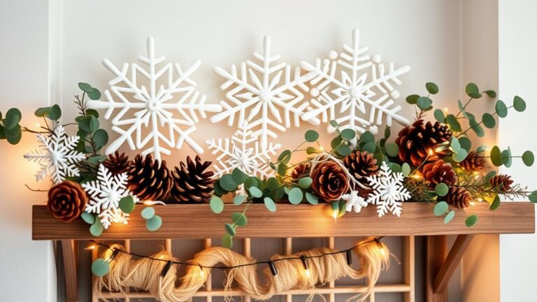 winter shelf decor ideas