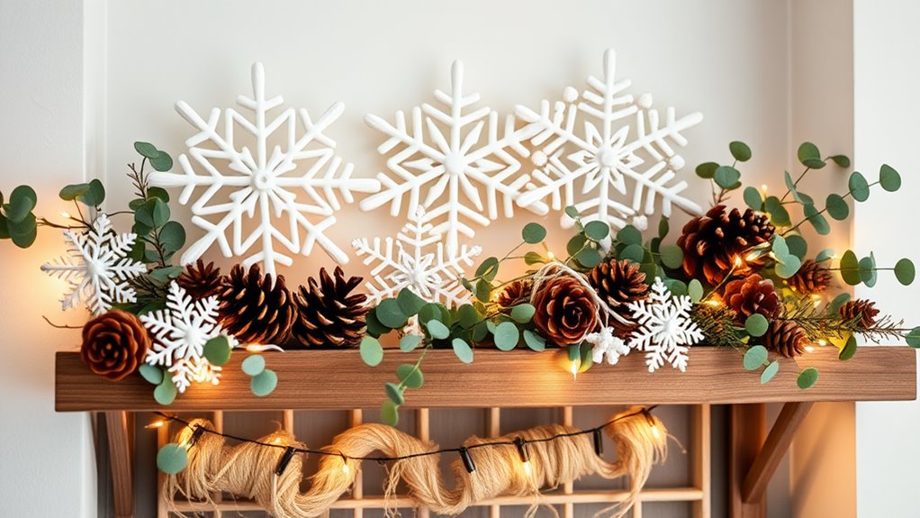 winter shelf decor ideas