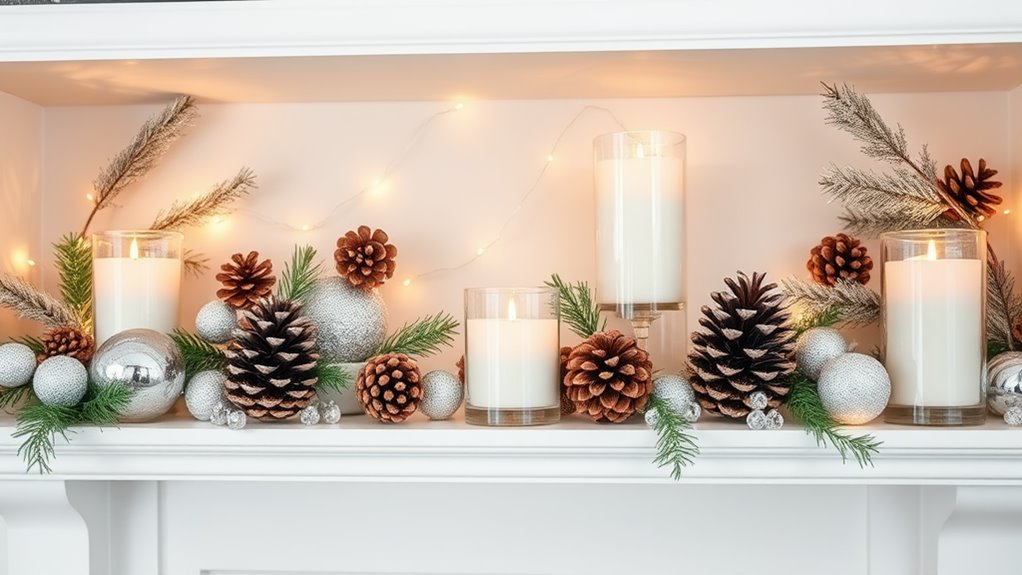 winter shelf lighting ideas