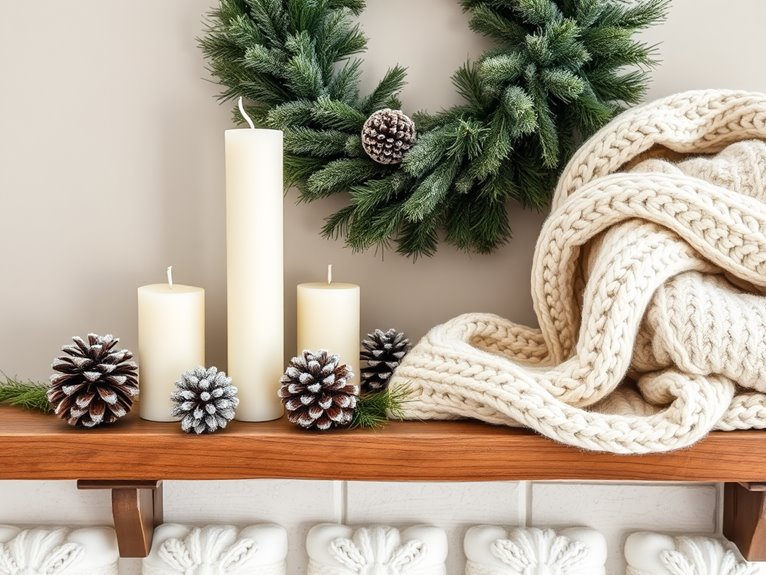 winter themed decorative elements